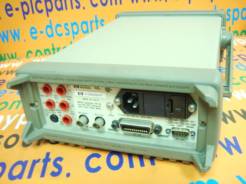 HP Agilent 34401A Digital Multimeter, 6.5 digit (GPIB) PLC DCS SERVO